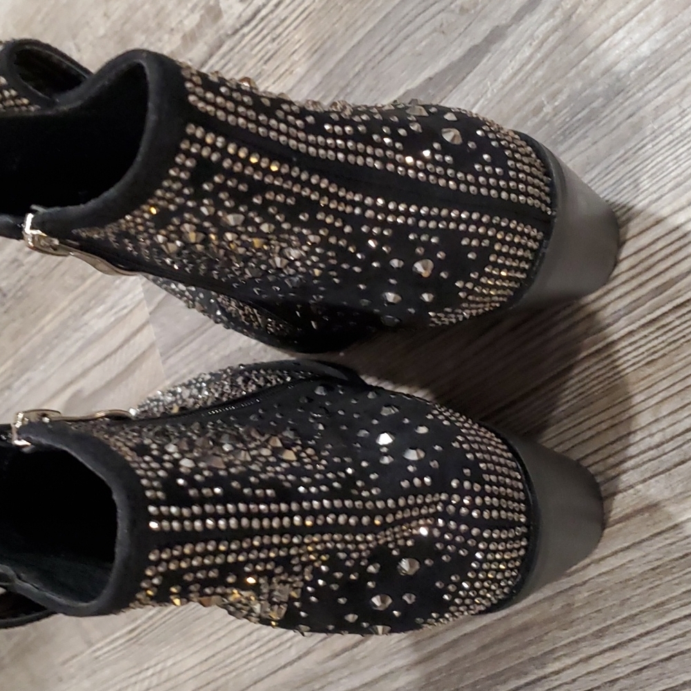 Isnom Rhinestone Boots Size 8 - Picture 5 of 5